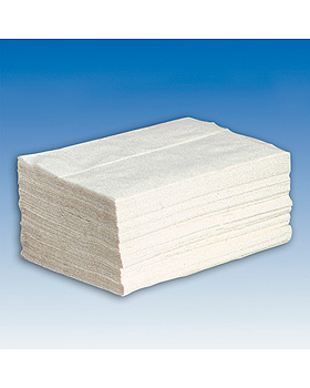 Falthandtcher wei 2-lagig, Tissue, 22 x 32 cm (20 x 160 Stck.), ratiomed, medishop.de