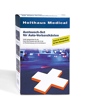 Austauschset KFZ nach DIN 13164, 28 Teile, Holthaus Medical, medishop.de