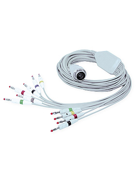 EKG-Komplettkabel mit Bananenstecker fr Cardioline Delta 1 / 3 / 30 / 60,, EKG-Papier/-Zubehr, medishop.de