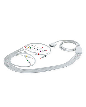 EKG-Komplettkabel mit Bananenstecker für Schiller/Custo-med/Cardiette, EKG-Papier/-Zubehör, medishop.de