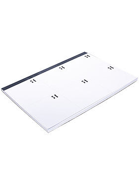 Ersatzblock 50 Blatt mit 300 Abrissen fr Medikamententablett Langenau, Haeberle, medishop.de