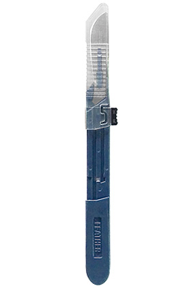 Sicherheits-Einmal-Skalpelle FEATHER Safeshield Fig. 22 steril (10 Stck.), FEATHER, medishop.de