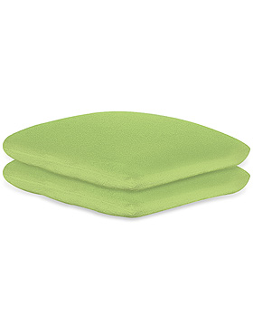 Kissenbezge Frottee apfelgrn, 40 x 40 cm, mit Reiverschluss (2 Stck.), ratiomed, medishop.de