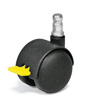 Doppellaufrolle  50 mm, antistatisch, feststellbar, mit Zapfen, ratiomed, medishop.de