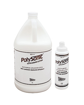 Polysonic Ultraschall-Lotion 3,8 Ltr. mit 250 ml Leerflasche, 4 Kanister, Parker Inc., medishop.de
