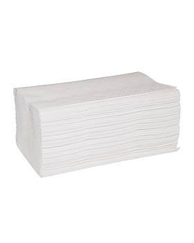 Falthandtücher hochweiß 2-lagig, 23,5 x 23 cm (20 x 160 Stck.), Zellstoff-Vertriebs GmbH, medishop.de