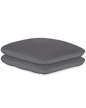 Kissenbezge Frottee graphit, 40 x 40 cm, mit Reiverschluss (2 Stck.), ratiomed, medishop.de