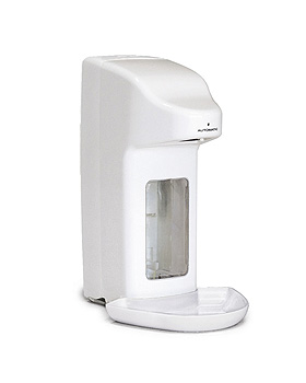 Automatischer Desinfektionsmittelspender ratiomed touchless 500 ml wei, ratiomed, medishop.de