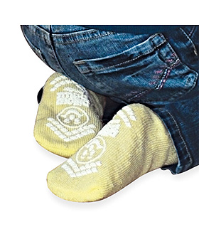 Patientensocken Pillow-Paws Gr. 18 - 25, gelb (48 Paar), ratiomed, medishop.de