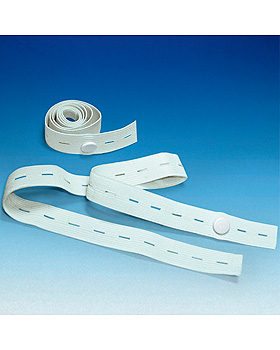 Fixierbnder wei, Universalgre mit Einknopfverschluss, fr Beinbeutel, ratiomed, medishop.de