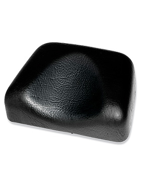 Kopflagerungspolster mit Kopfmulde, PVC schwarz, 19,5 x 14 x 5/2 cm, ratiomed, medishop.de