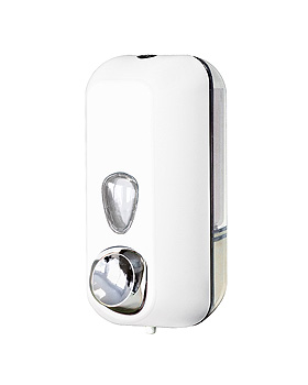 Seifenspender 550 ml, Kunststoff wei, ratiomed, medishop.de