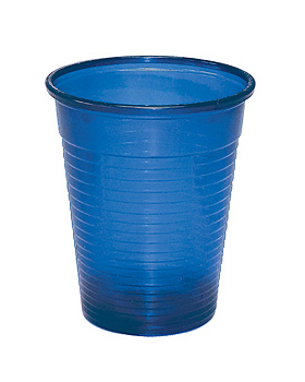 Mundspl- / Laborbecher 180 ml blau (100 Stck.), ratiomed, medishop.de