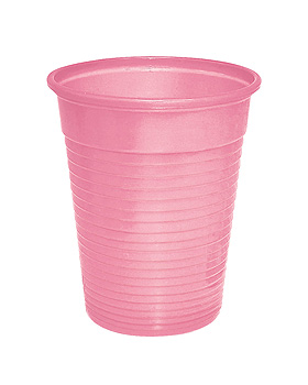 Mundspl- / Laborbecher 180 ml rosa (100 Stck.), ratiomed, medishop.de