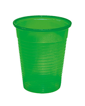 Mundspl- / Laborbecher 180 ml grn opak (100 Stck.), ratiomed, medishop.de