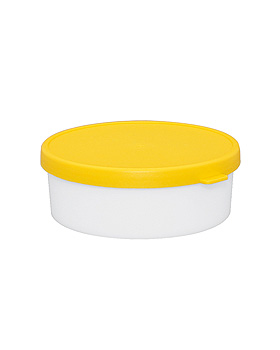 Versandgefäß für Sputumproben-Dose 24 ml mit Deckel gelb (100 Stck.), ratiomed, medishop.de