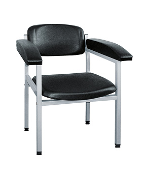 Blutentnahmestuhl ratiomed schwarz, Gestell weialuminium, ratiomed, medishop.de