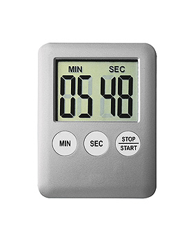 Digital Timer mit kleinem Display silber, ratiomed, medishop.de