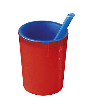 medizinische Trinkhilfe rot-blau 200 ml, Walch, medishop.de
