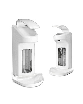 Seifen- und Desinfektionsmittelspender ratiomed 500 ml Kunststoff wei, ratiomed, medishop.de