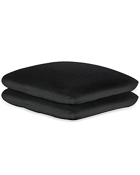 Kissenbezge Frottee schwarz, 40 x 40 cm, mit Reiverschluss (2 Stck.), ratiomed, medishop.de