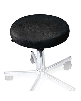 Hockerbezug Frottee schwarz fr Hocker 40 bis 45 cm , ratiomed, medishop.de