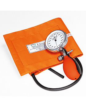 Prakticus I Blutdruckmessgert  68 mm 1-Schlauch, orange, kpl. im Etui, Friedrich Bosch, medishop.de