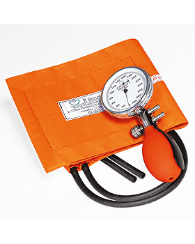 Prakticus II Blutdruckmessgert  68 mm 2-Schlauch, orange, kpl. im Etui, Friedrich Bosch, medishop.de