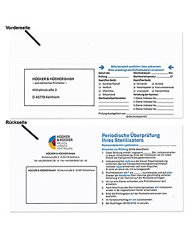 Sporentestkarte mit 5 Prfindikatoren zur mikrobiologischen berprfung, ratiomed, medishop.de