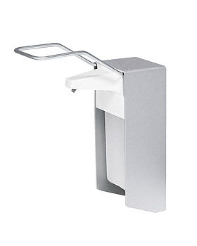 EURO-Armhebel-Wandspender 500 ml Aluminium, mit langem Armhebel, ratiomed, medishop.de