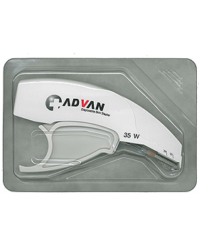 Advan Einmal-Hautklammergeräte Wide steril mit 35 Klammern (5 Stck.), Catgut, medishop.de