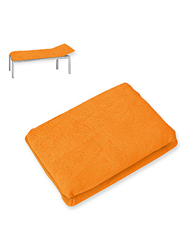 Liegenbezug Frottee orange, 65 x 195 cm, ratiomed, medishop.de