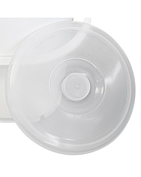 Deckel transparent, PE-LD, für 10 Liter Eimer 96393, Vitlab, medishop.de