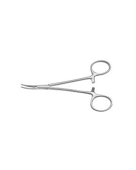 Halst.-Mosquito Arterienklemme gebogen, gerieft, 12 cm, ratiomed, medishop.de