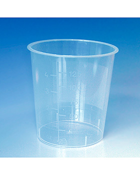 Urinbecher ratiomed 125 ml ohne Schnappdeckel rot, 1000 Stck, ratiomed, medishop.de