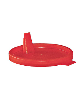 Schnappdeckel rot, mit Ausguss fr MEG 122511, 1000 Stck, ratiomed, medishop.de