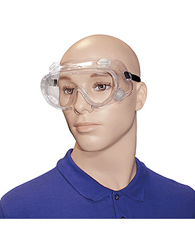Vollsicht-Schutzbrille mit indirekter Belftung und Antibeschlag, ratiomed, medishop.de