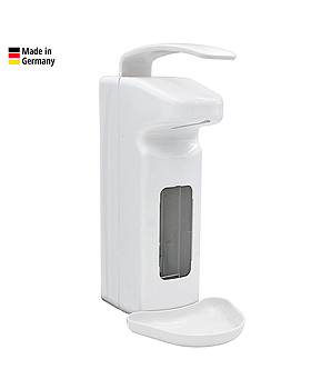 Armhebel-Dosierspender 500 / 1000 ml wei, mit kurzem Hebel, ratiomed, medishop.de