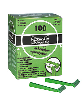 Einmal-Rasierer Wilkinson, unsteril, einschneidig (100 Stck.), ratiomed, medishop.de