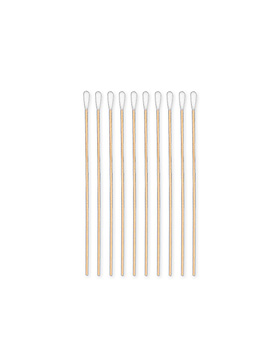 Wattestbchen Holz, steril, 15 cm lang,  2,5 mm, Wattekopf  5 mm (100 Stck.), ratiomed, medishop.de