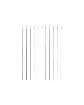 Wattestbchen Aluminium, steril, 15 cm,  1 mm, Wattekopf  2 mm (100 Stck.), ratiomed, medishop.de