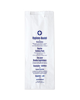 Hygienebeutel mit Seitenfalte, wei (100 Stck.), ratiomed, medishop.de