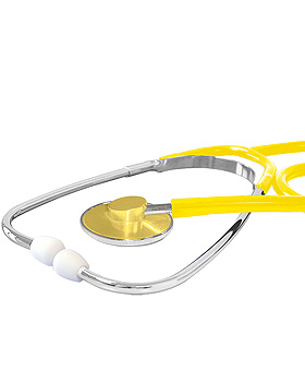 Stethoskop Flachkopf ratiomed gelb, ratiomed, medishop.de