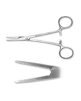 Halst.-Mosquito Arterienklemme megro gerade, gerieft, 12,5 cm, ratiomed, medishop.de