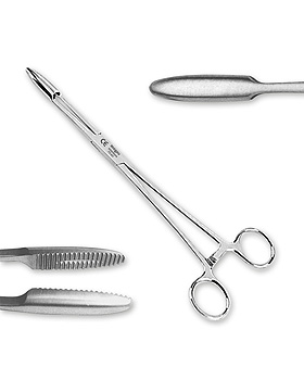 Gross-Maier Kornzange megro gerade, 20 cm, mit Sperre, ratiomed, medishop.de