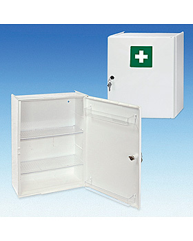 Verbandschrank Kunststoff 31,5 x 42 x 15 cm, damastwei, leer, ratiomed, medishop.de