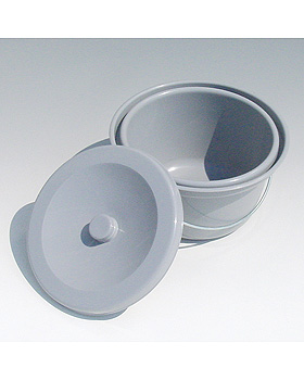 Toiletteneimer kpl. mit Deckel und Bgel grau, ratiomed, medishop.de