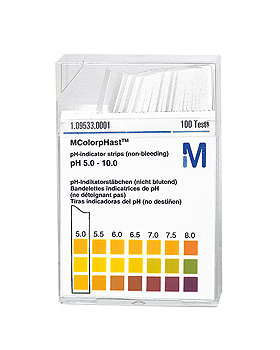 pH-Indikatorstbchen nicht blutend pH 5-10 Neutralit (1x100 T.), Merck, medishop.de
