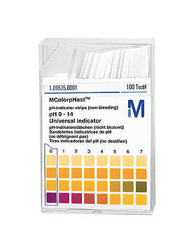pH-Indikatorstbchen nicht blutend pH 0-14 Universalindikator (1x100 T.), Merck, medishop.de
