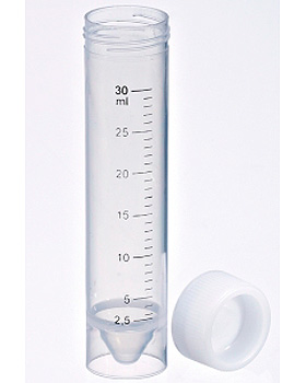 Rhrchen mit Schraubverschluss natur, 30 ml, 25 x 107 mm (500 Stck.), ratiomed, medishop.de